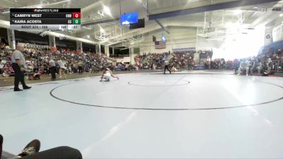 105 lbs 3rd Place Match - Camryn West, Olathe Northwest vs Kaira Acosta, Garden City