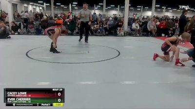 84 lbs Round 6 (10 Team) - Ever Cherrier, Fair Lawn Cutters vs Cacey Lowe, Smyrna Wrestling