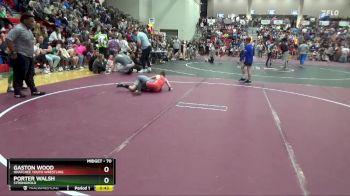 70 lbs Cons. Round 3 - Porter Walsh, Stronghold vs Gaston Wood, Ohatchee Youth Wrestling