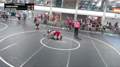 146-149 lbs 3rd Place Match - Kaden Blades, Benton High School vs Justus Vrona, Illinois Top Dawgs