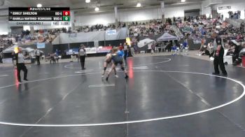 Girls 132 lbs Champ. Round 1 - Isabella Martinez- Rodrigues, Walker Valley High School Girls vs Emily Shelton, Karns High School Girls