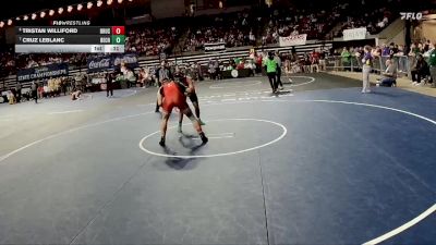 D 2 190 lbs 5th Place Match - Cruz LeBlanc, Belle Chasse vs Tristan Williford, Brusly