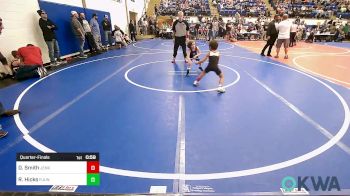 43 lbs Quarterfinal - Desmond Smith, Jenks Trojan Wrestling Club vs Roman Hicks, R.A.W.