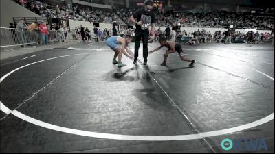 76 lbs Consi Of 16 #2 - Jaxxson Stroud, Barnsdall Youth Wrestling vs Kolbie Davis, Powerhouse
