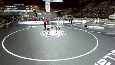 67 lbs Semis - Fitz Moreno, The Valley Wrestling Club vs Logan Garcia, Poway Wrestling