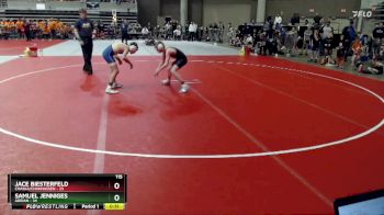 115 lbs Quarterfinals (8 Team) - Jace Biesterfeld, Chaska/Chanhassen vs Samuel Jenniges, Adrian