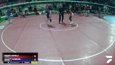 92 lbs Round 2 (8 Team) - Manny Novelli, Alaska 1 vs Emmett Wheeler, Montana