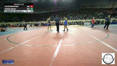 Consi Of 16 #1 - Kyler Bradford, Team Guthrie Wrestling vs Raiden Briley, Hennessey Eagles Jr High