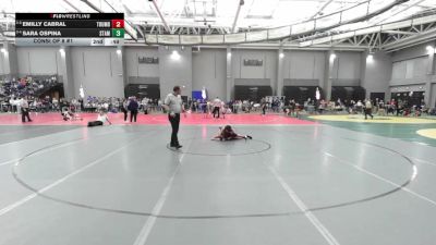 132 lbs Consi Of 8 #1 - Monica Flores Romero, Fairfield Warde vs Amelia Hosack, Suffield/Windsor Locks