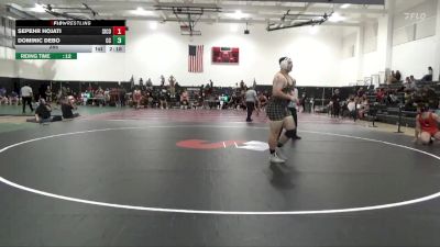 285 lbs Quarters & 1st Wb (16 Team) - Sepehr Hojati, Sierra College vs Dominic DeBo, Chabot College