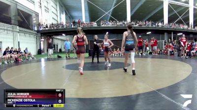 112 lbs Round 1 (6 Team) - Julia Horger, Pennsylvania Blue vs McKenzie Ostola, Iowa