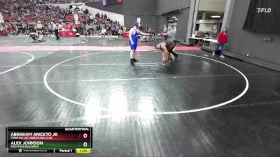 240 lbs Quarterfinal - Alex Johnson, Peshtigo Bulldogs vs Abraham Aniceto Jr, Fond Du Lac Wrestling Club