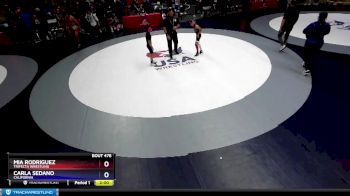 65 lbs Round 2 - Mia Rodriguez, Trifecta Wrestling vs Carla Sedano, California