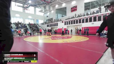 165 lbs Champ. Round 2 - Estefano Hermosillo, Monte Vista vs Aaden Covarrubias, Valhalla