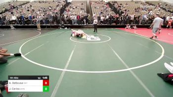 141-A lbs Quarterfinal - Andrew DeSousa, Smithtown West vs Justin Cariss, AMERICAN MMA AND WRESTLING