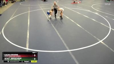 77 lbs Champ. Round 1 - Lucas Stevens, Summit Wrestling Academy vs Wyatt Bierschenk, Wayzata Youth Wrestling