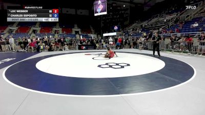 113 lbs Champ. Rd Of 16 - Loc Webber, OH vs Charles Esposito, NJ