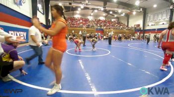 95-105 lbs Rr Rnd 5 - Karsyn Hockett, Caney Valley Wrestling vs Madalynn Turman, Vian Wrestling Club