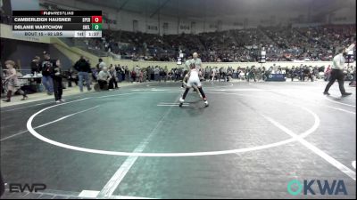 62 lbs Quarterfinal - Camberleigh Hausner, Sperry Wrestling Club vs Delanie Wartchow, Shelton Wrestling Academy