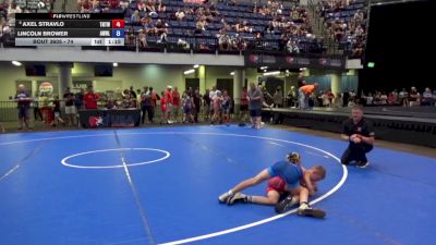 74 lbs Champ. Rd Of 32 - Axel Stravlo, Tough N Technical Wrestling Club (TNTWC) vs Lincoln Brower, Apex Wrestling NYC LLC