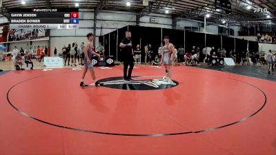 65 kg Champ. Round 1 - Gavin Jensen, Kohawk Wrestling Club vs Braden Bower, Buffalo Valley Regional Training Center