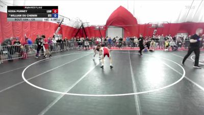 126 lbs Champ. Round 1 - Koda Purney, La Crosse Area Wrestlers vs William Du Chemin, B.A.M. Training Center