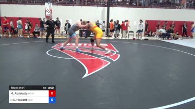 125 kg Round Of 64 - Mohamed Abdelatty, MontCo Wrestling Club vs Crew Howard, Nebraska Golden Eagles Wrestling Club