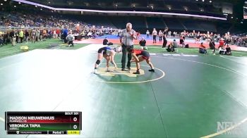 Girls-100 lbs Semifinal - Madison Nieuwenhuis, Plainwell HS vs Veronica Tapia, Lowell