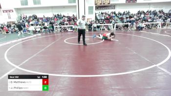 215 lbs Round Of 16 - Owen Matthews, Milford vs Josh Phillips, Nashoba