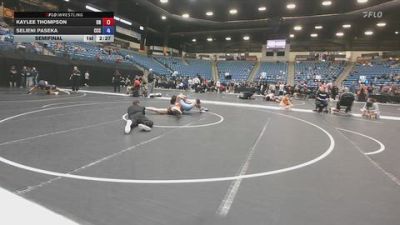 180 lbs Semifinal - Kaylee Thompson, Unattached vs Selieni Paseka, Colby Community College