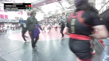 130 lbs Cons. Round 4 - Greisy Sanchez, Grand Terrace vs Sabrina Felix, Downey