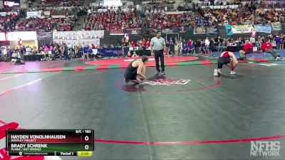 Champ. Round 1 - Brady Schrenk, Plains / Hot Springs vs Hayden Vonolnhausen, Huntley Project