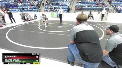 55 lbs Cons. Round 4 - Cooper Welch, Team Haysville Wrestling Club vs Vivica Sides, WTC