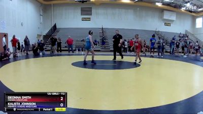 112 lbs Round 2 - Deonna Smith, Fishers Wrestling vs Kalista Johnson, Midwest Xtreme Wrestling