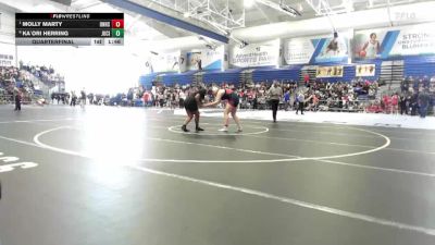 235 lbs Quarterfinal - Molly Marty, Olathe North vs Ka`Ori Herring, Junction City