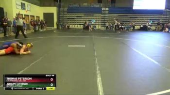 170 lbs Champ. Round 2 - Joseph Arthur, DeMatha Catholic vs Thomas Peterson, Calvert Hall College