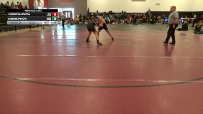 165 lbs Round 1 (16 Team) - Jason Valencia, Lassen College vs Daniel Pinon, San Joaquin Delta College