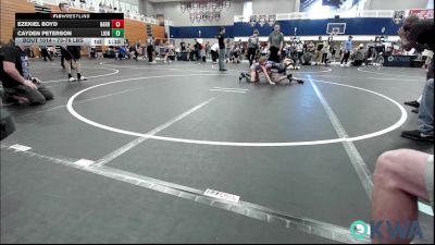 73-76 lbs Semifinal - Ezekiel Boyd, Harrah vs Cayden Peterson, Lions Wrestling Academy
