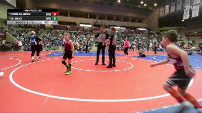 75 lbs Quarterfinal - Chris Murphy, Gentry Youth Organization Wrestling vs Eli Benz, Benton Parks Youth Wrestling