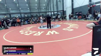 106 lbs Cons. Round 1 - Caleb Clemans, WA vs Drew Dawson, OR