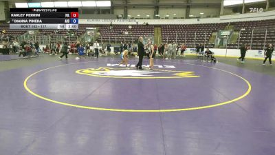 117 lbs Cons. Round 2 - Dianna Pineda, Alfred State vs Karley Perrini, Felician