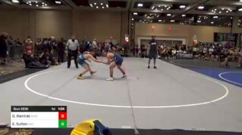 106 lbs Semifinal - Gabriel Ramirez, Aces WC vs Everest Sutton, Mat Sense