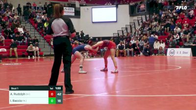 112 lbs Final - Addison Rudolph, OH (W) vs Isabella Baccio, PA (W)