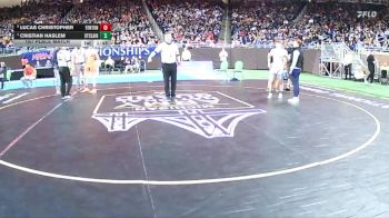 D2-126 lbs 1st Place Match - Cristian Haslem, St Clair vs Lucas Christopher, Fenton
