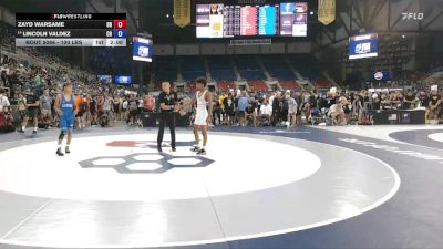 100 lbs Champ. Rd Of 128 - Zayd Warsame, OR vs Lincoln Valdez, CO