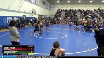 160 lbs Round 2 - Ashley Moreno, Rivera Middle School vs Jason Ponce, Hawkeye WC