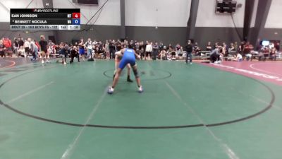 16U Boys FS - 132 lbs Champ. Round 1 - Ean Johnson, MT vs Bennett Nocula, WA