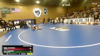 190 lbs Quarterfinal - Eric Almanza, Merced vs Kai Vasquez, Bakersfield