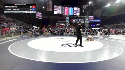 110 lbs Cons. Rd Of 32 - Amy Carlson, OR vs Trinity Moore, PA