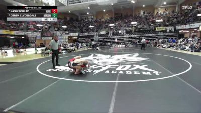 126 lbs 1st Place Match - Kash Schiltz, Hoxie Hs vs Derek Clydesdale, Norton Community Hs